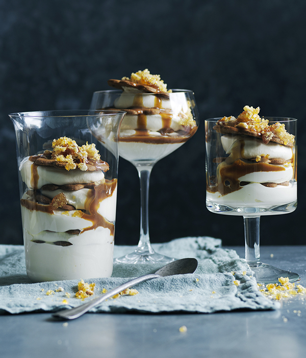 Gember-karamel triffles  met Baileys